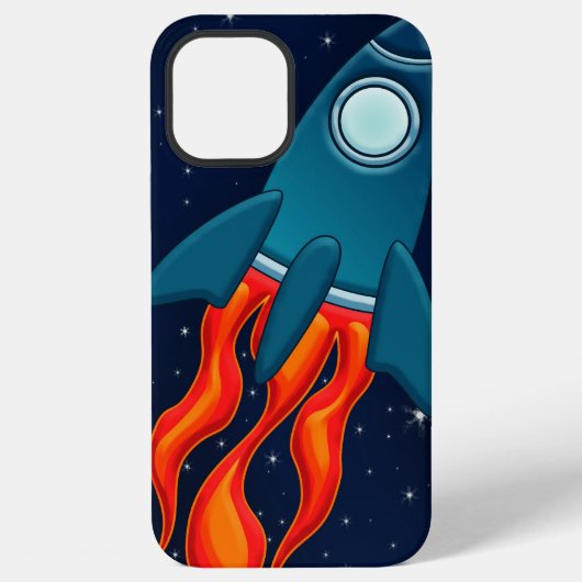 Coque iPhone 12 Pro Max Fusée spatiale mignonne et conception d'espace ext (Verso)