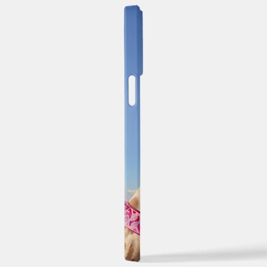 Coque iPhone 12 Pro Max Giraffe en casquette rose étincelant (Côté droit)