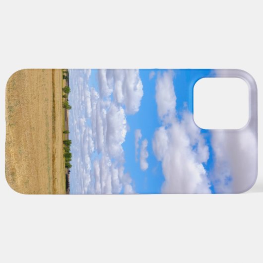 Coque iPhone 12 Pro Max Harvested wheat fields  (Retour horizontal)