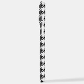 Coque iPhone 12 Pro Max Houndstooth BW Rpt Motif (Côté gauche)