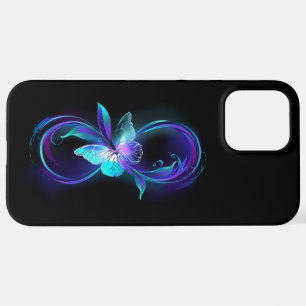 Coque iPhone 12 Pro Max Infinité brillante avec papillon magique
