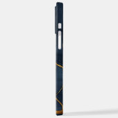 Coque iPhone 12 Pro Max Japonais Kintsugi bleu foncé (Côté gauche)