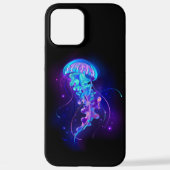 Coque iPhone 12 Pro Max Jellyfish éclatante couleur (Verso)