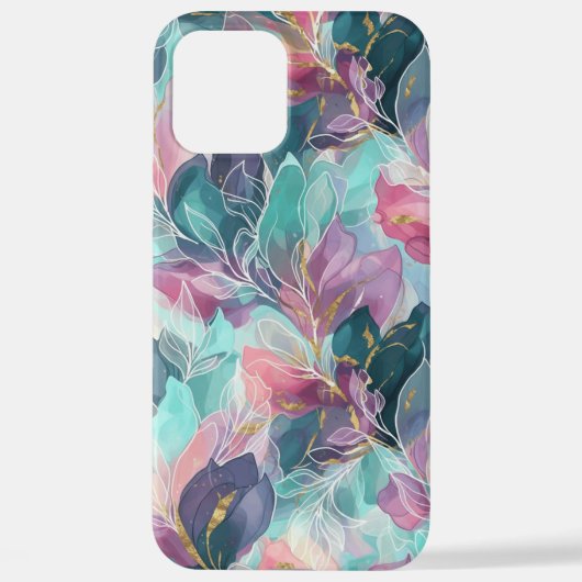 Coque iPhone 12 Pro Max Jewel Tone Floral (Verso)