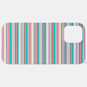 Coque iPhone 12 Pro Max Jolies rayures grises aqua (Retour horizontal)
