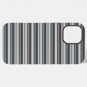 Coque iPhone 12 Pro Max Jolies rayures grises et blanches (Verso Horizontal)