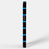 Coque iPhone 12 Pro Max Jolies rayures noir ciel bleu (Côté droit)