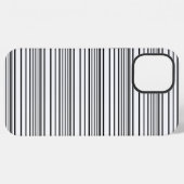 Coque iPhone 12 Pro Max Jolies rayures noires et blanches (Verso Horizontal)