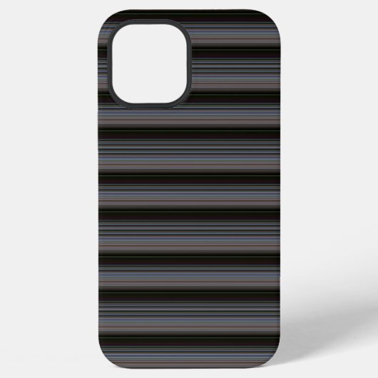 Coque iPhone 12 Pro Max Jolies rayures rétro modernes (Verso)