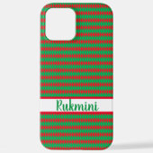 Coque iPhone 12 Pro Max Joyeux Noël rouge et coque vert (Verso)