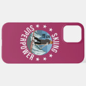Coque iPhone 12 Pro Max Le Ski Est Ma Superpuissance (Retour horizontal)