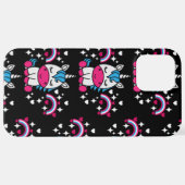 Coque iPhone 12 Pro Max Licorne de petite fille (Retour horizontal)
