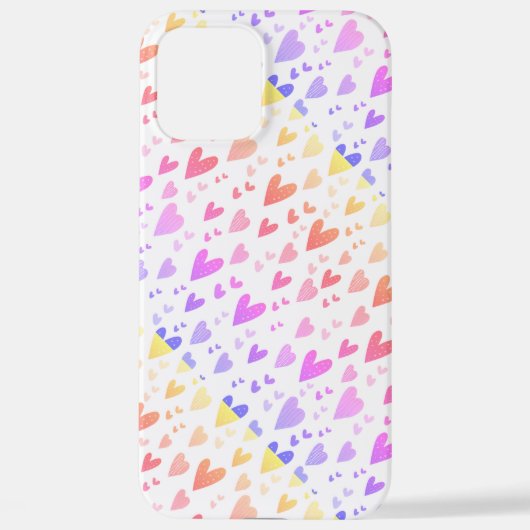 Coque iPhone 12 Pro Max Love Hearts Samsung Galaxy Coque (Verso)