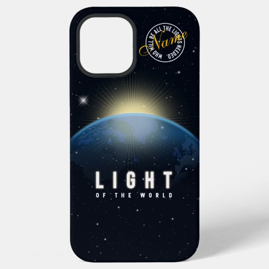 Coque iPhone 12 Pro Max Lumière du monde (Verso)