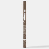 Coque iPhone 12 Pro Max Lys d'eau marron (Côté gauche)