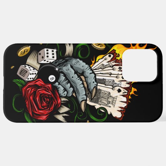 Coque iPhone 12 Pro Max Main Des Cartes (Retour horizontal)