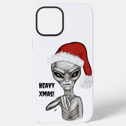 Coque iPhone 12 Pro Max Mauvais Alien, Lourds Noël ! (Verso)