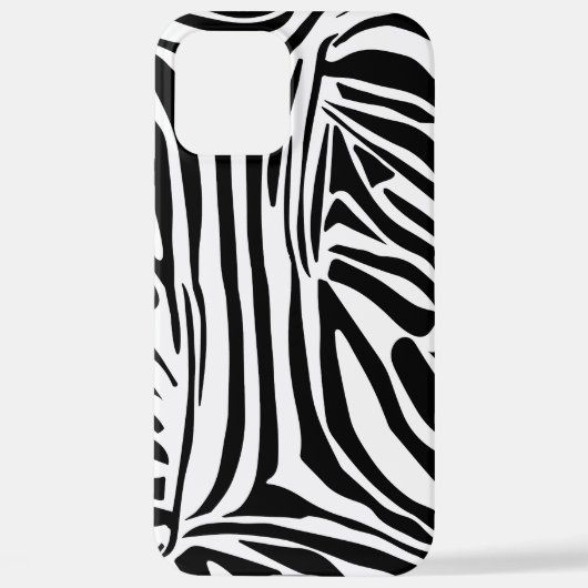 Coque iPhone 12 Pro Max Modèle Zèbre (Verso)