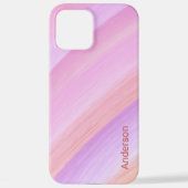 Coque iPhone 12 Pro Max Moderne Élégant Monogramme Ligne Rétro (Verso)