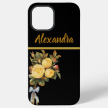 monogramme or rose jaune