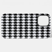 Coque iPhone 12 Pro Max Motif à carreaux BW Rpt (Verso Horizontal)