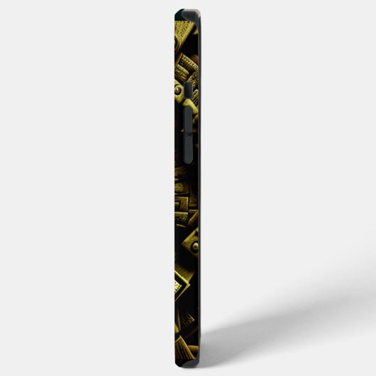 Coque iPhone 12 Pro Max Motif de design Aztec deux (Côté gauche)