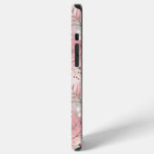 Coque iPhone 12 Pro Max Motif de fleurs Sakura rose (Côté gauche)