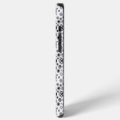 Coque iPhone 12 Pro Max Motif décoratif arabesque noir blanc mignon (Côté gauche)