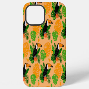 Coque iPhone 12 Pro Max Motif sans couture d'oiseau toucan tropical