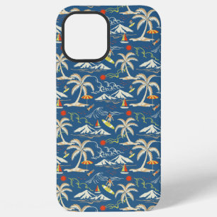 Coque iPhone 12 Pro Max Motif Tropical Surf Rétro