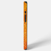 Coque iPhone 12 Pro Max Mur défectueux avec texture jaune et orange (Côté gauche)