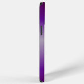 Coque iPhone 12 Pro Max Nom manuscrit violet fractal moderne (Côté droit)
