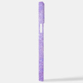 Coque iPhone 12 Pro Max Nom monogrammé pailleté élégant (Côté droit)