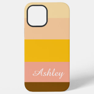 Coque iPhone 12 Pro Max Nom personnalisé Coloré Élégant Moderne Élégant