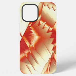 Coque iPhone 12 Pro Max Orange doré à beige, numérique extrêmement rugueux