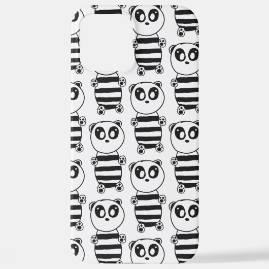 Coque iPhone 12 Pro Max Panda Kids (Verso)