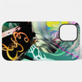 Coque iPhone 12 Pro Max Panorama incurvé irrégulier de formes et d'objets (Verso Horizontal)