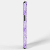 Coque iPhone 12 Pro Max Papillon Violet (Côté droit)