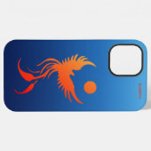 Coque iPhone 12 Pro Max Phénix montant dans les flammes (Verso Horizontal)