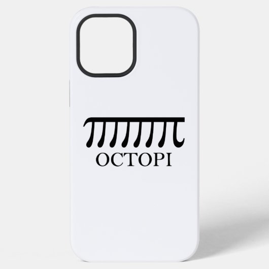 Coque iPhone 12 Pro Max Pieuvres - Math drôle de pieuvre Pi (Verso)