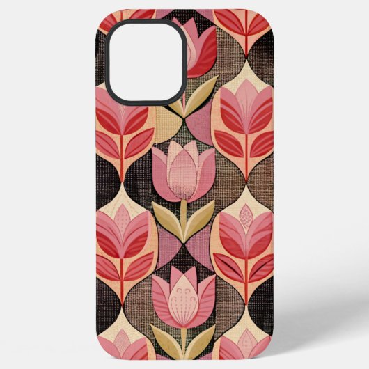 Coque iPhone 12 Pro Max Pink Tulips (Verso)