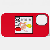Coque iPhone 12 Pro Max « Pouvez-vous dire DIVA ? » (Verso Horizontal)