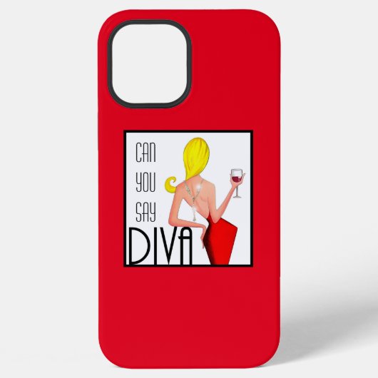 Coque iPhone 12 Pro Max « Pouvez-vous dire DIVA ? » (Verso)