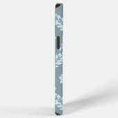Coque iPhone 12 Pro Max Rococo Damask Art I Duck Egg Blue+Teal (Côté droit)