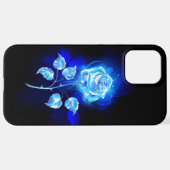 Coque iPhone 12 Pro Max Rose bleu brûlant (Retour horizontal)