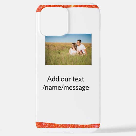 Coque iPhone 12 Pro Max simple couleur personnalisée ajouter votre photDou (Verso)