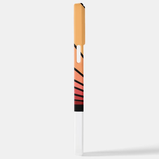 Coque iPhone 12 Pro Max Soleil Art déco à l'aube (Côté droit)