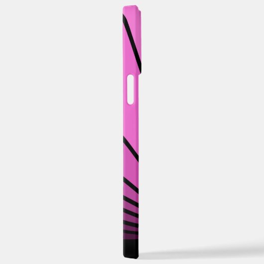 Coque iPhone 12 Pro Max Soleil Art déco rose (Côté droit)