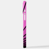 Coque iPhone 12 Pro Max Soleil Art déco rose (Côté gauche)