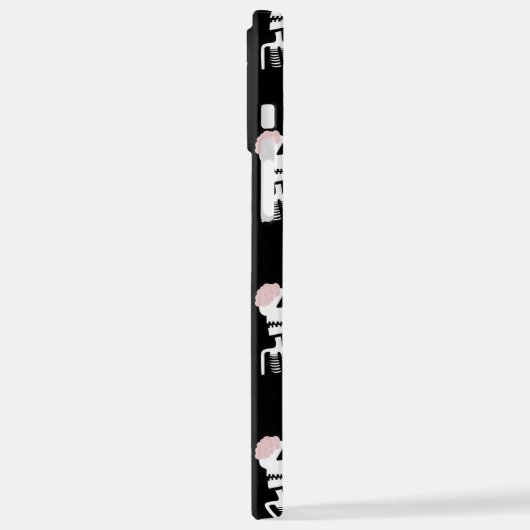 Coque iPhone 12 Pro Max Squelette d'Halloween avec épée (Côté gauche)